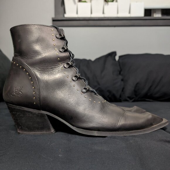 John Fluevog Magnus Boots - Size 10 - Black? Brown? - Picture 1 of 6